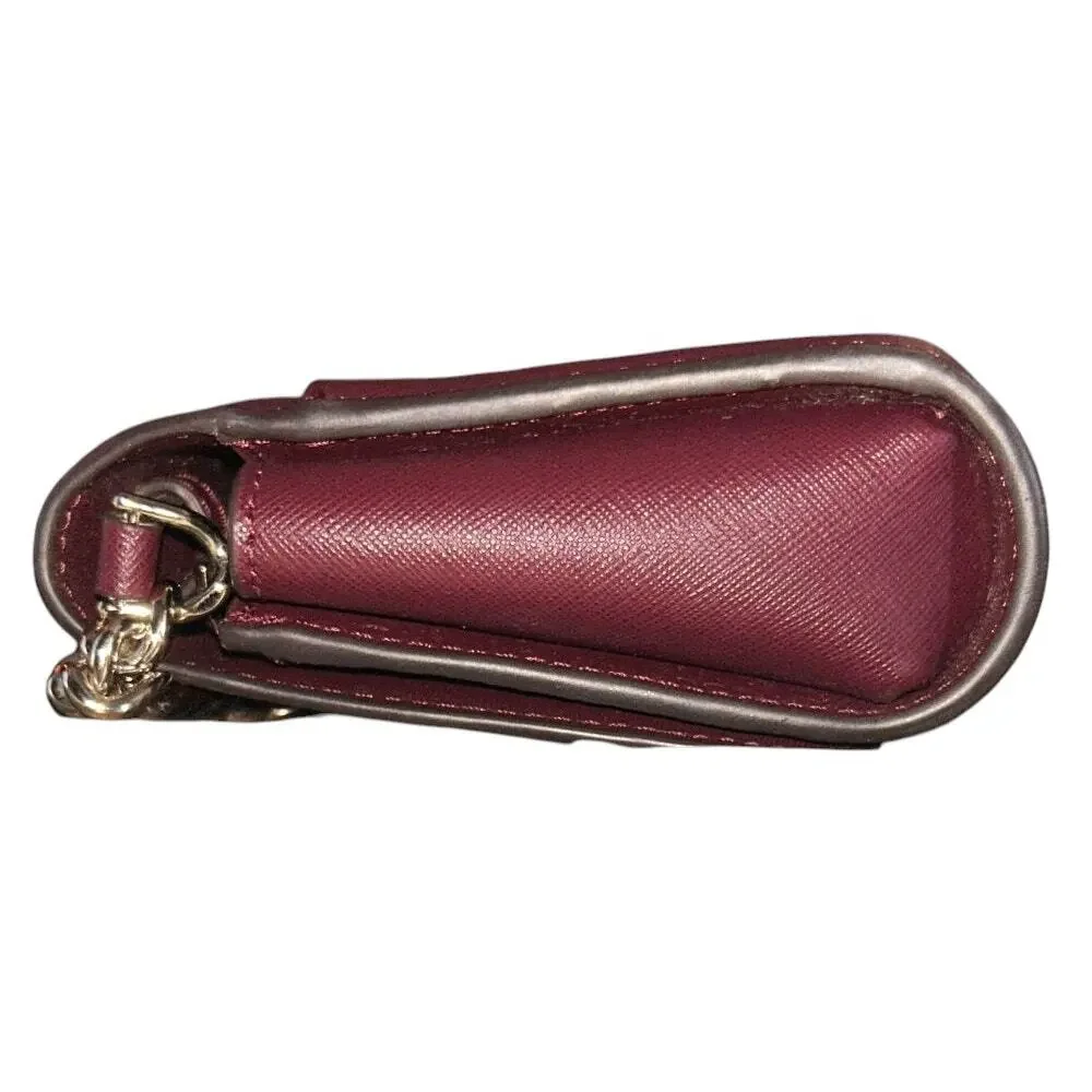 Kate Spade Cameron Small Flap Leather Burgundy Crossbody Bag